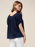 Blusa in mussola con pizzo image number 1
