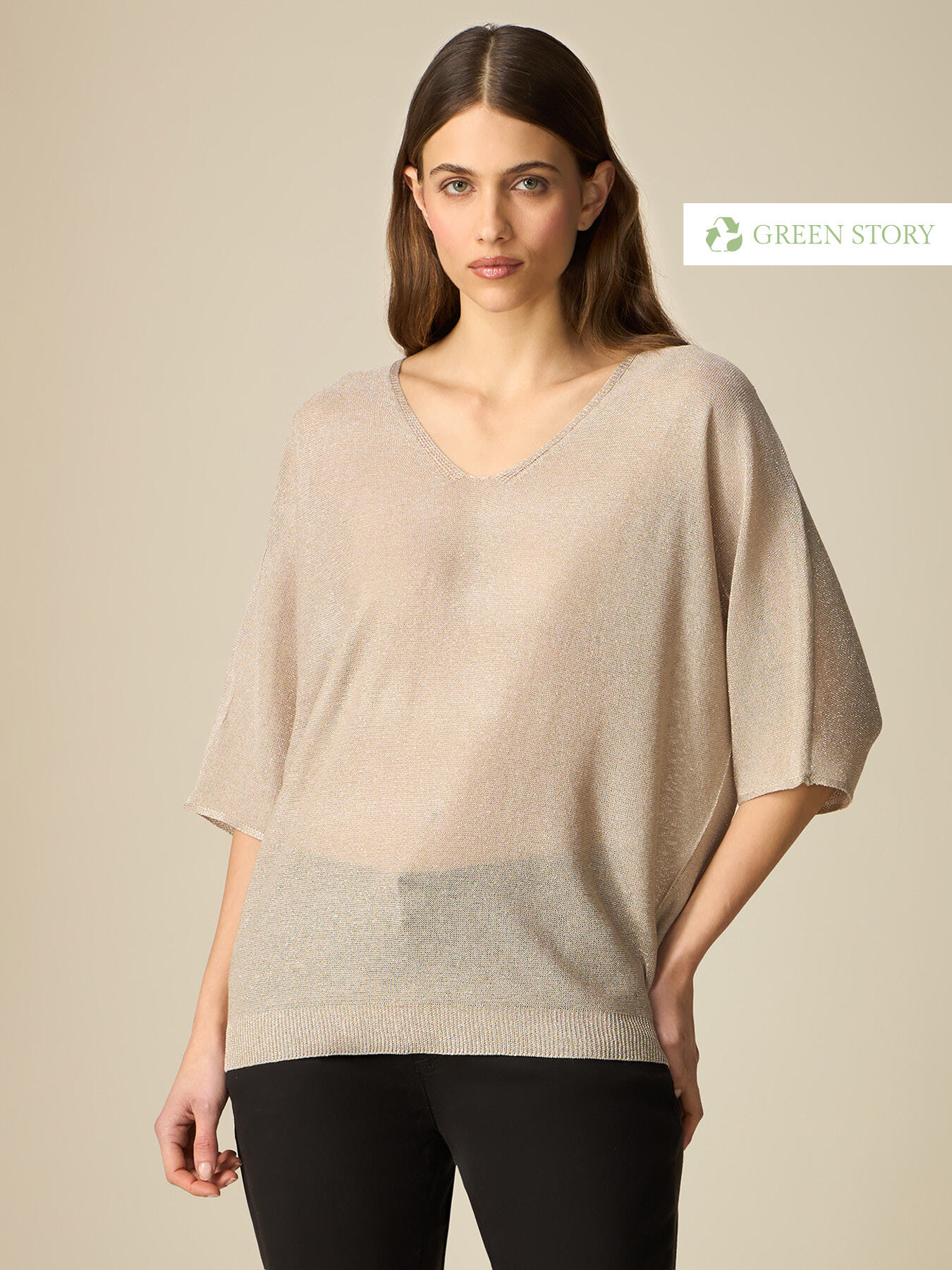 Pull lurex kimono image number 0