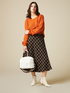 Mohair blend sweater with openwork image number 3