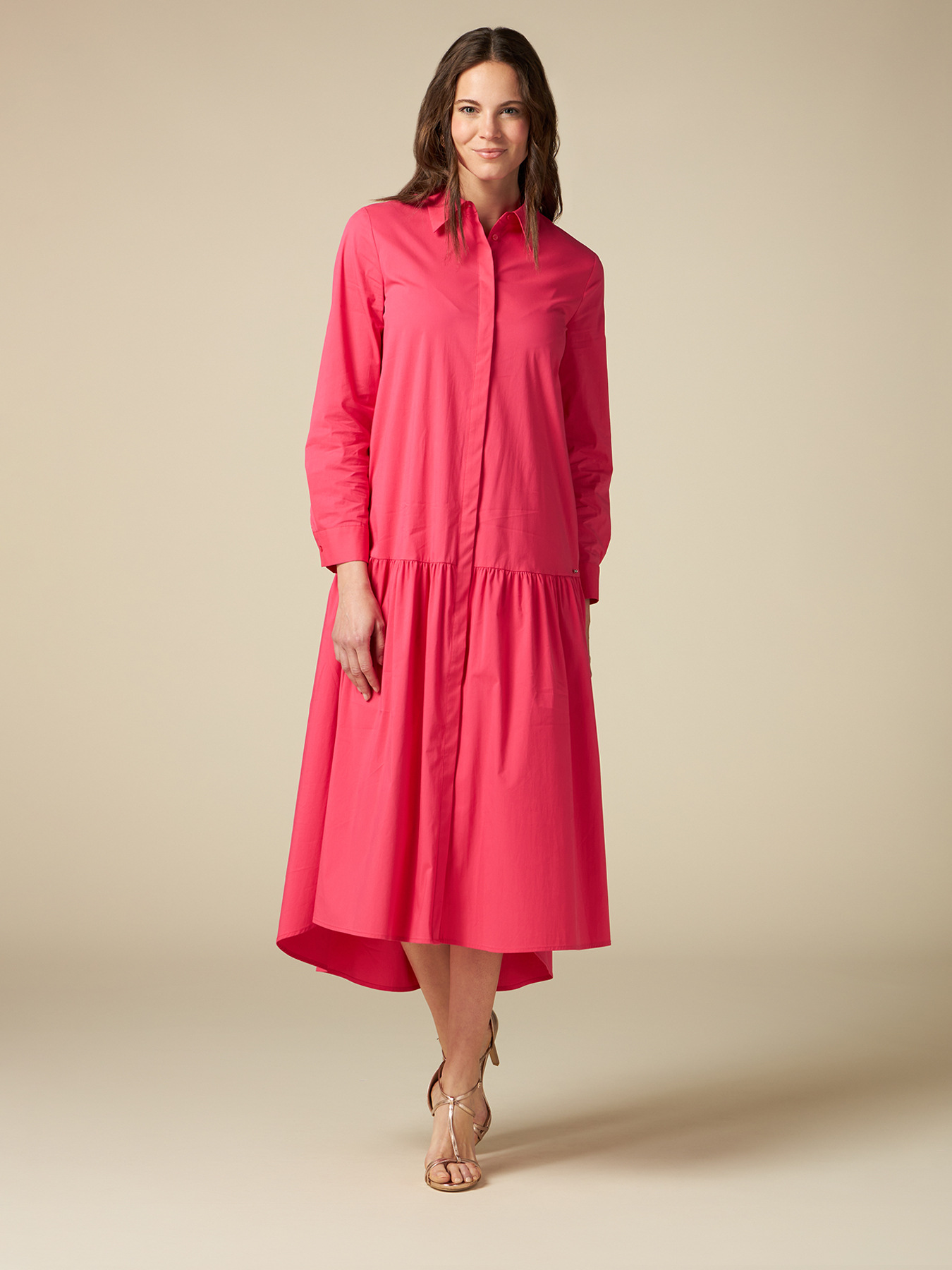 Vestito chemisier in popeline image number 3