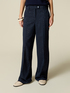 Palazzo trousers in flannel with micro crystals image number 3