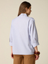 Oversized poplin shirt with ruffles image number 1