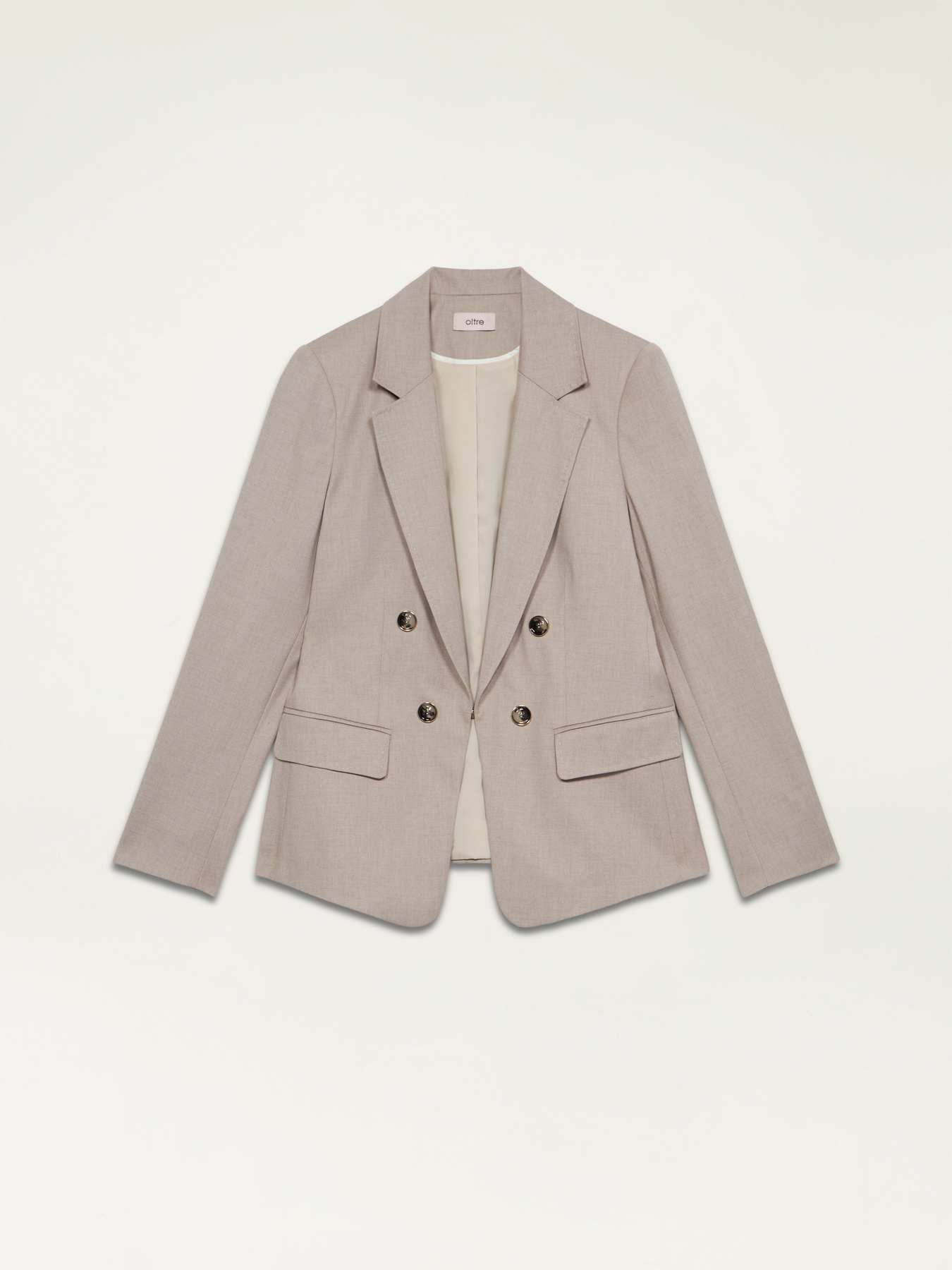 Blazer con pespuntes de tipo sastre image number 3