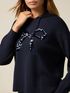 Maglia con cappuccio e paillettes image number 2