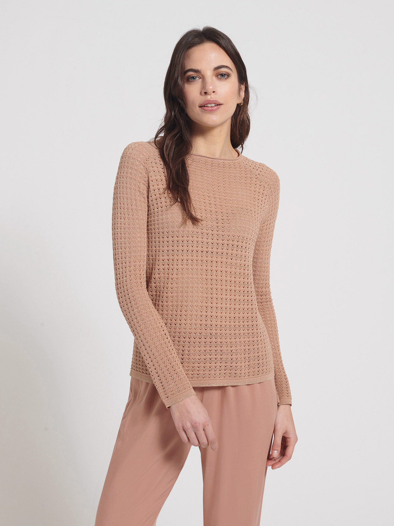 Openwork boxy sweater image number 0