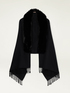 Poncho con borde de pelo image number 1