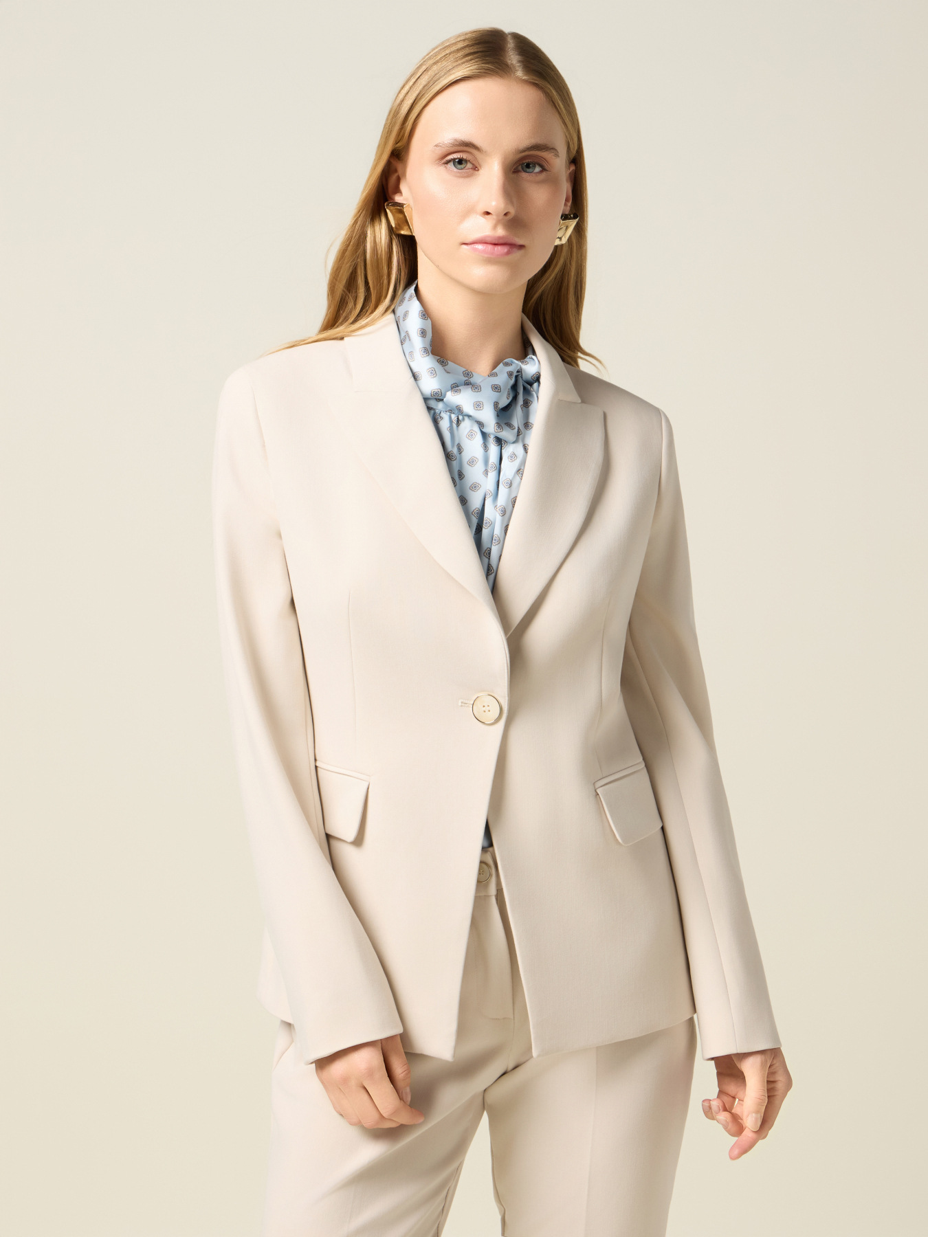 Blazer en m&eacute;lange de viscose image number 0