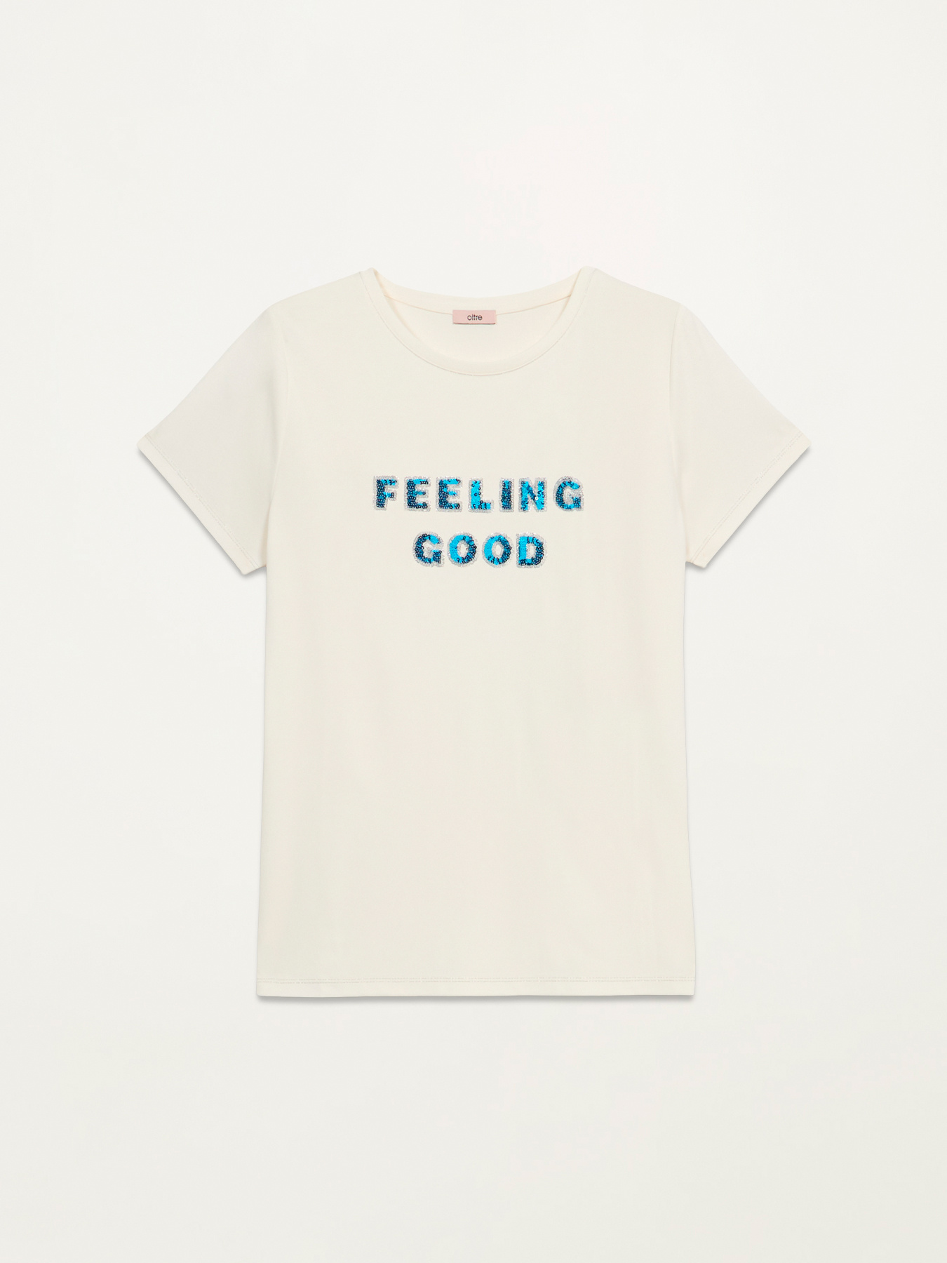 T-shirt con ricamo in paillettes image number 3