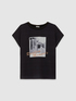 T-shirt bi-mati&egrave;re avec impression image number 3