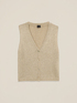 Cardigan en maille fine sans manches image number 3