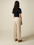 Pantalones cropped de lyocell image number 1