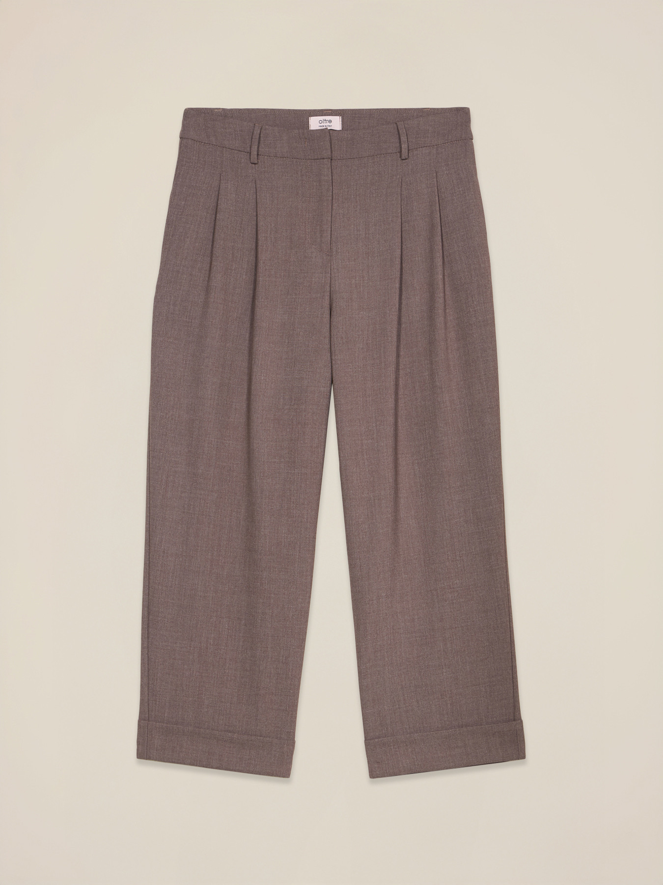 Cropped-Hose mit Bundfalten image number 0