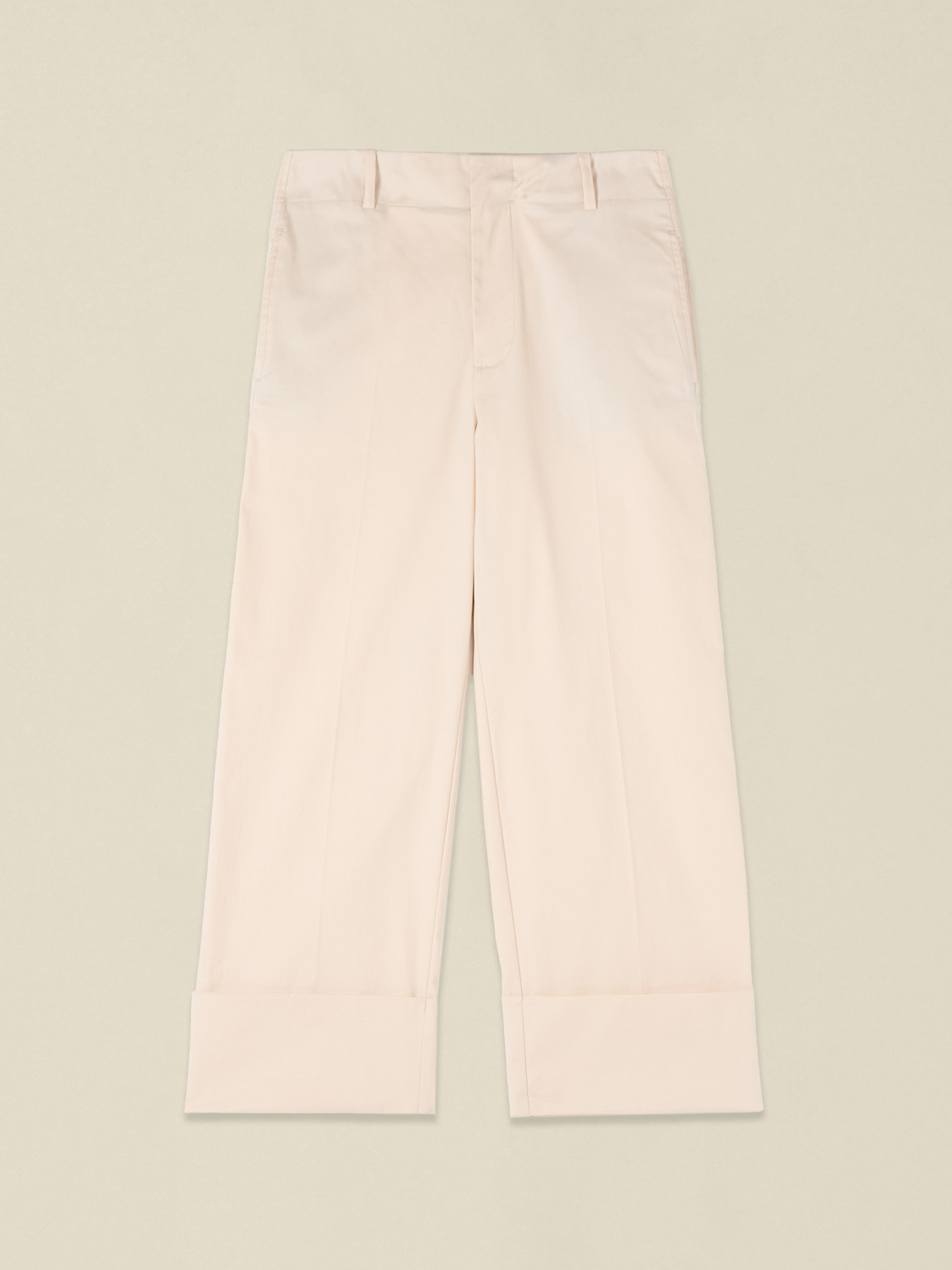 Pantalon court en m&eacute;lange de coton image number 4