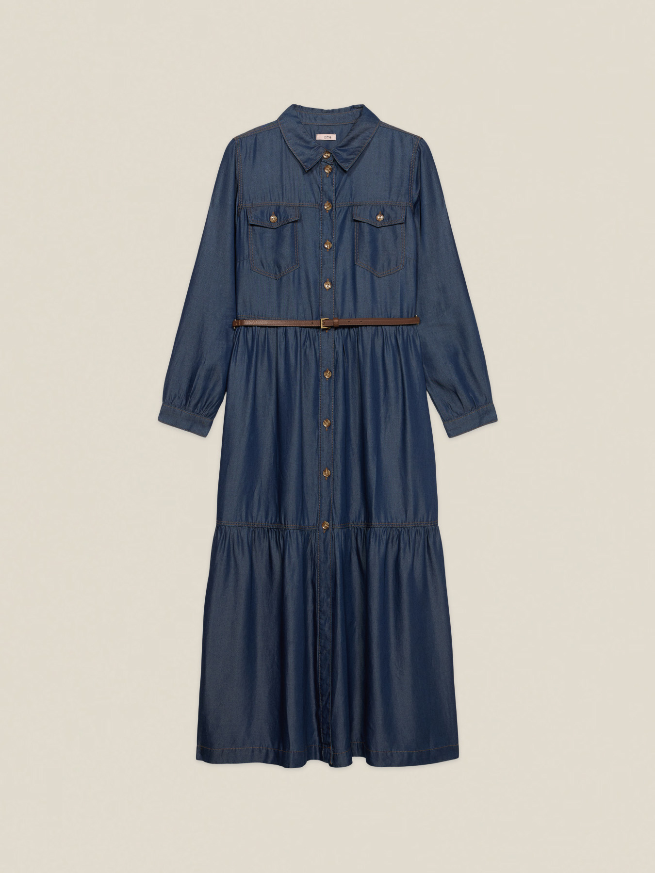 Vestito chemisier in tencel image number 4