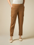 Linen-blend cargo trousers image number 3