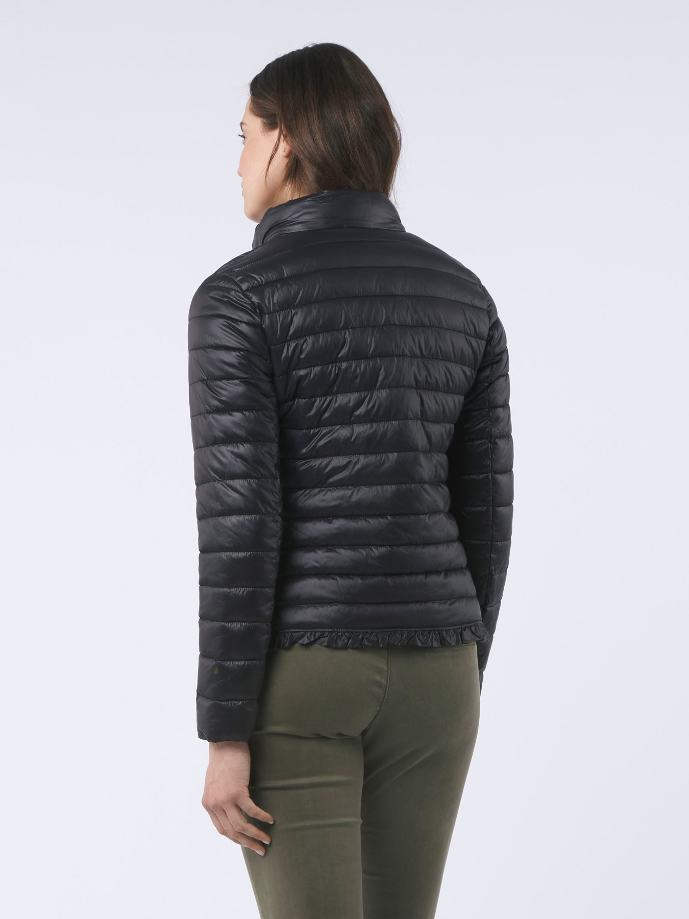 Piumino lightweight con rouche image number 1