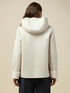 Hooded faux sheepskin jacket image number 1
