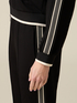 Sweat-shirt avec zip et bande bicolore image number 2
