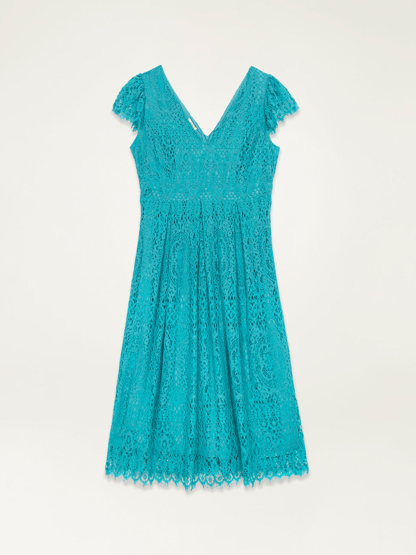 Robe mi-longue en dentelle image number 4