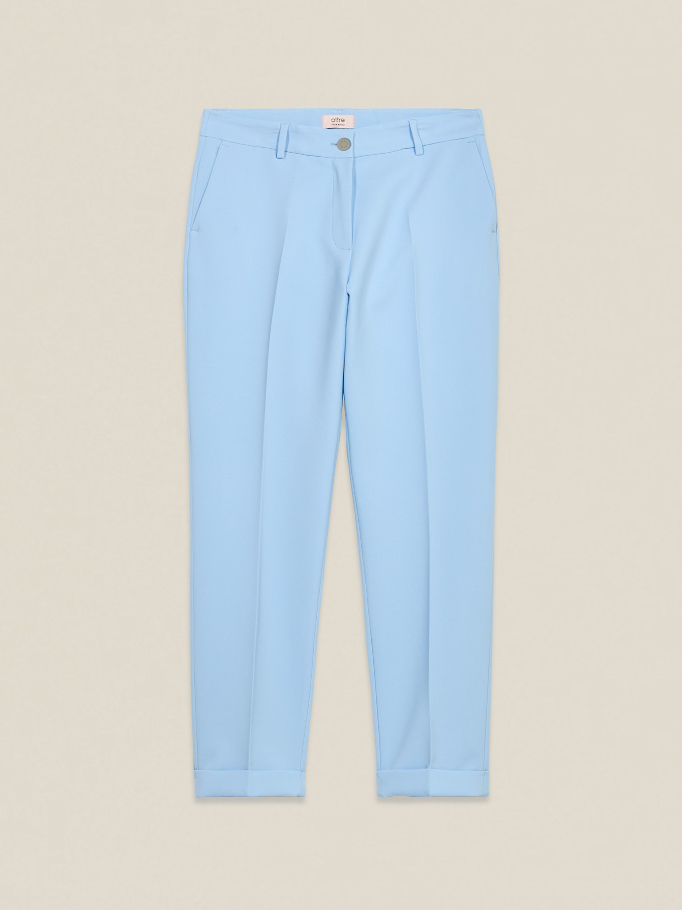 Cigarette pants in technical fabric image number 4