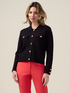 Knitted jacket with heraldic buttons image number 0