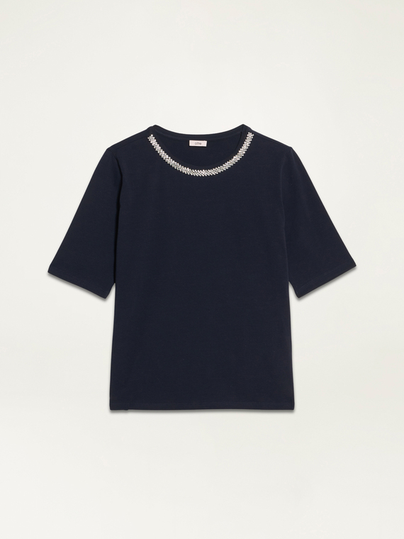 T-shirt with jewel detail