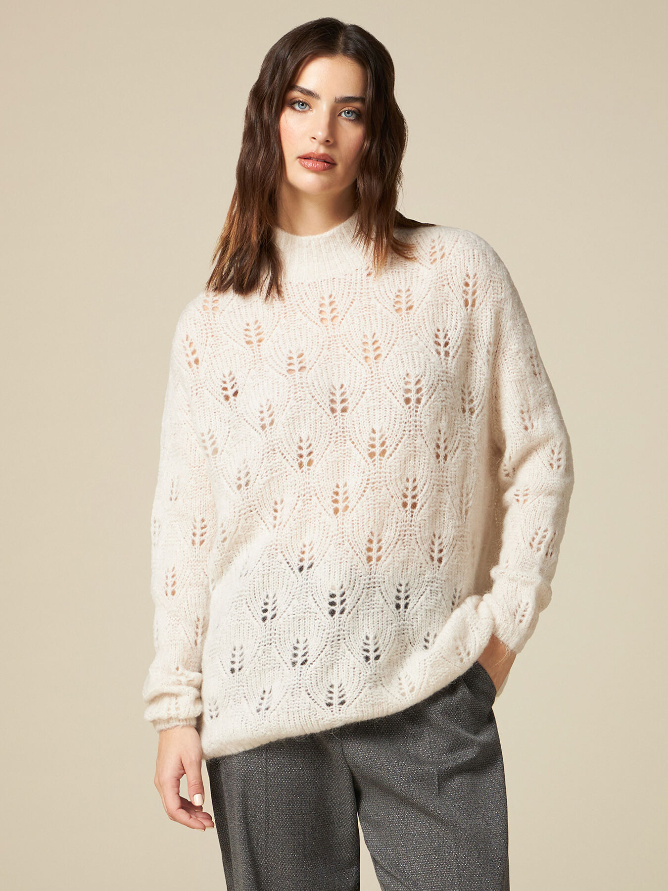 Dolcevita traforata misto mohair image number 0