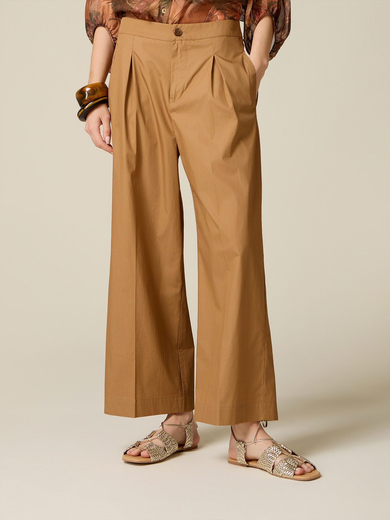 Palazzo-Hose aus Popeline image number 3