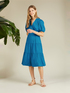 Midi poplin dress image number 0