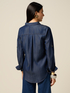 Tencel shirt with denim effect image number 1