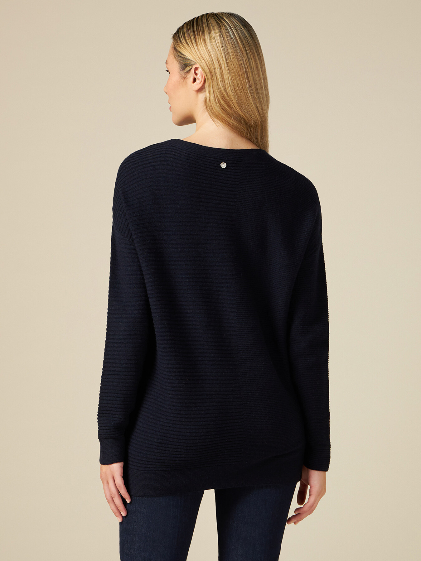Cashmere blend ribbed turtleneck sweater image number 1