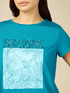 T-Shirt mit Aufdruck und Pailletten image number 2