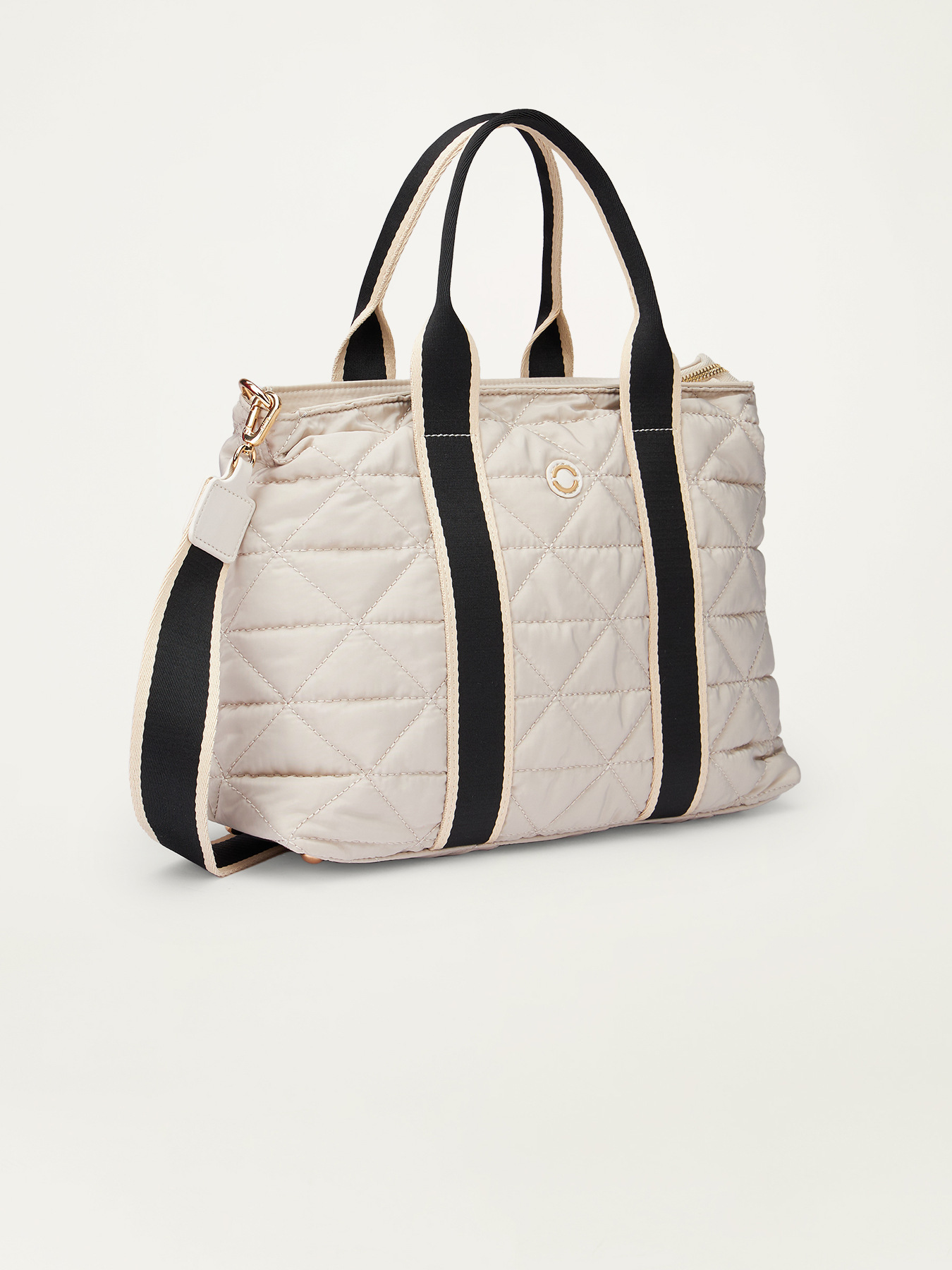 Quilted tote bag image number 3