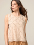 Top in georgette con applicazioni image number 0