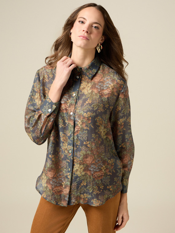 Floral pattern shirt