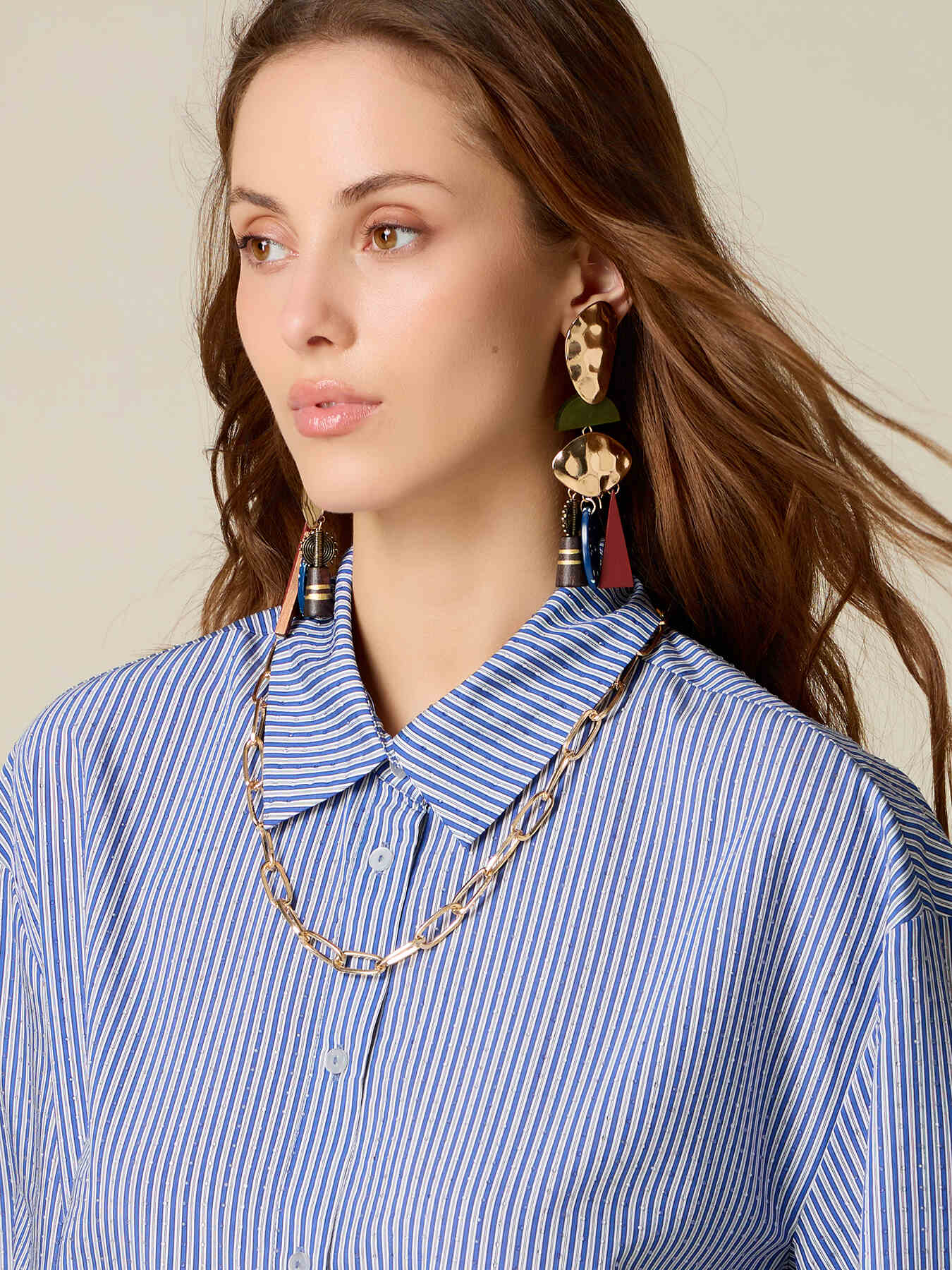 Camicia maniche corte a righe image number 2