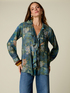 Bluse mit Fantasiemuster und Volants image number 0
