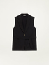 Linen-blend waistcoat image number 3