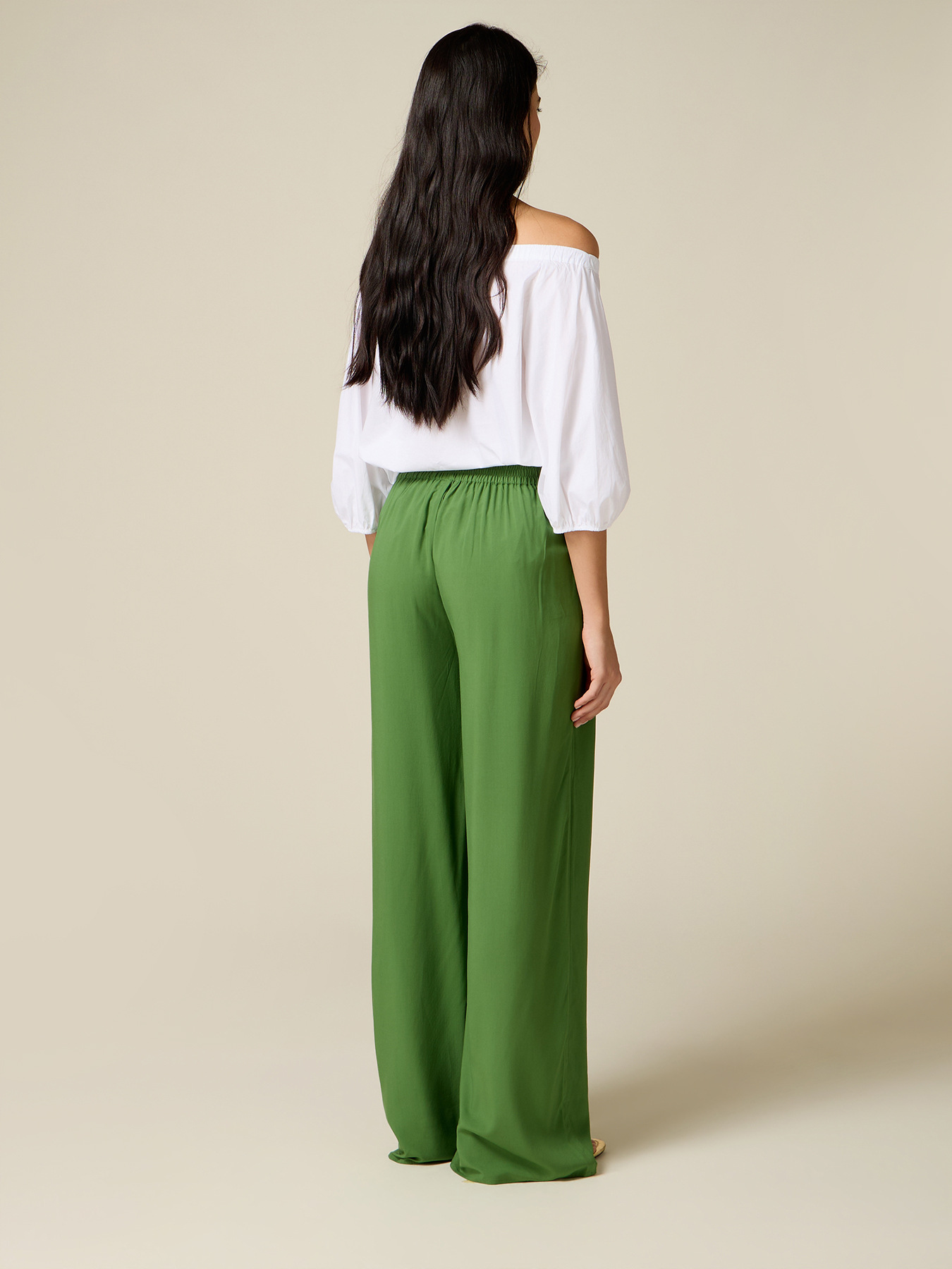 Palazzo pants in viscose image number 1