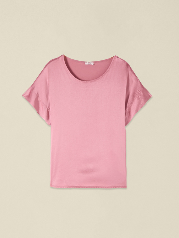 Blusa in raso di viscosa