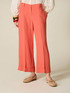 Cropped linen blend trousers image number 3