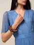 Langes Plissee-Kleid aus Lurex image number 2