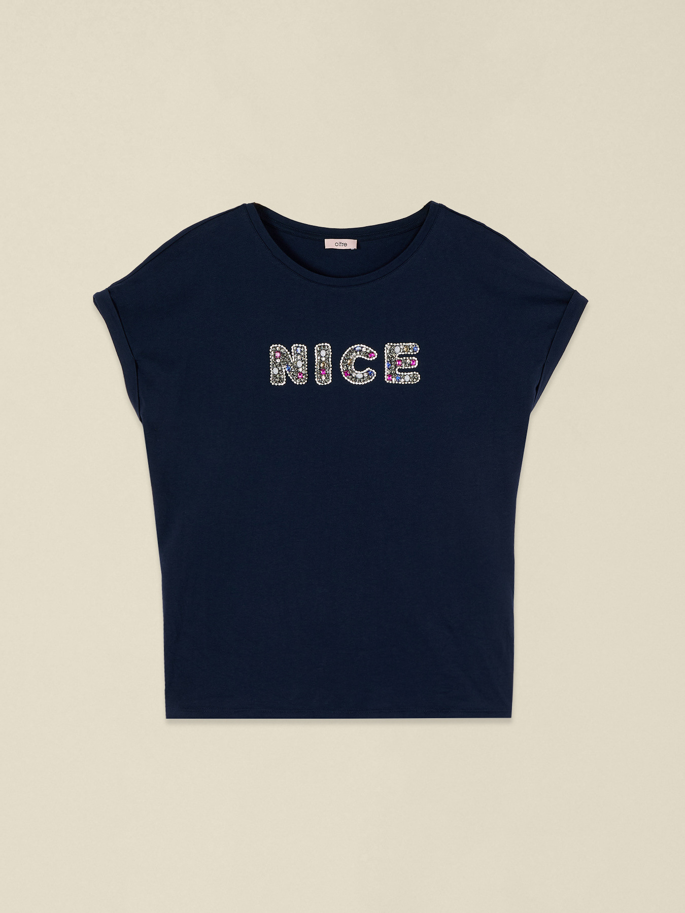 T-Shirt aus Baumwolle mit Schmuck-Patch image number 3