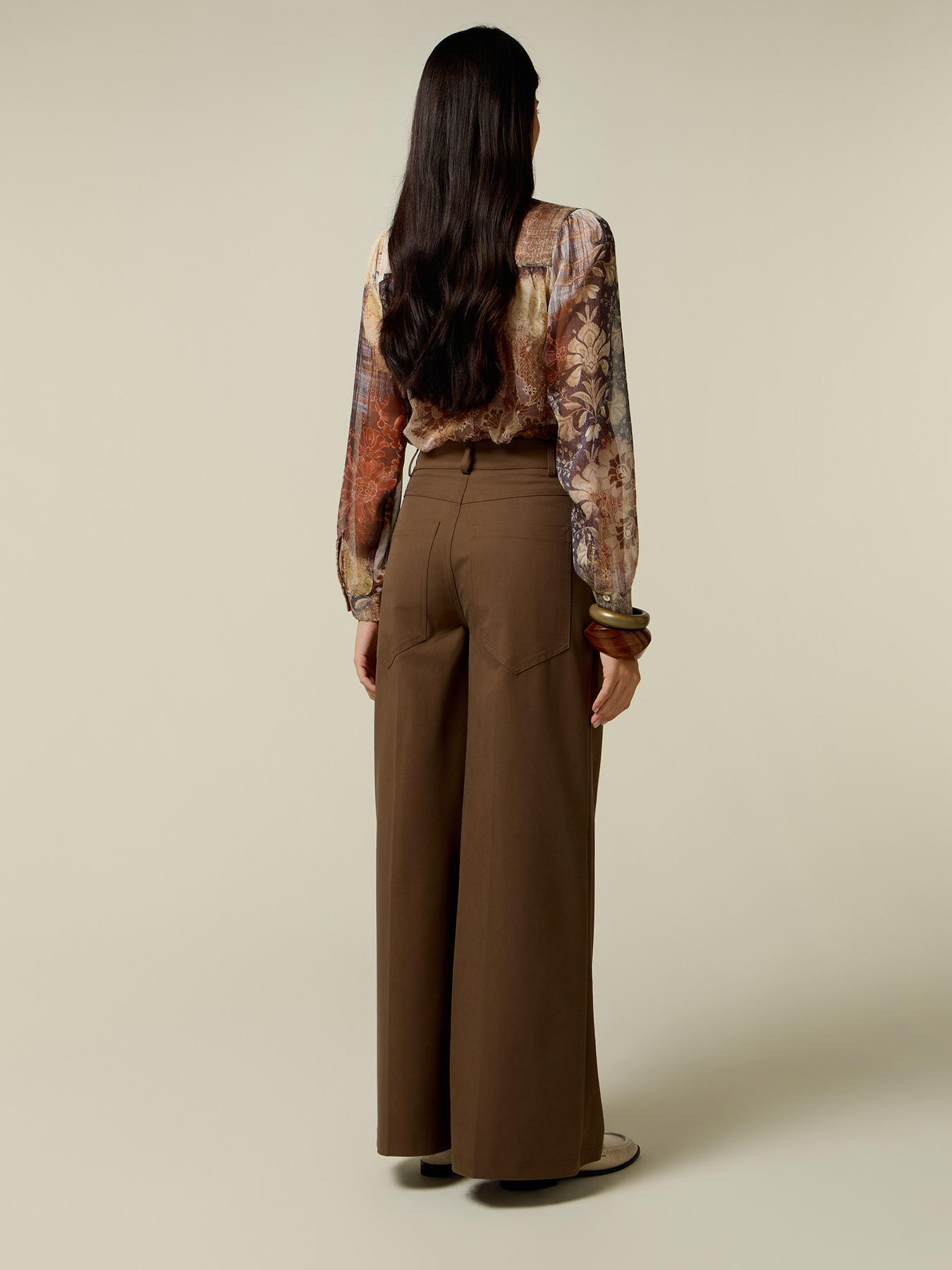 Pantalon large en twill image number 1