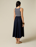 Two-tone dress with striped top image number 1