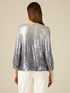 Blusa in paillettes sfumate image number 1