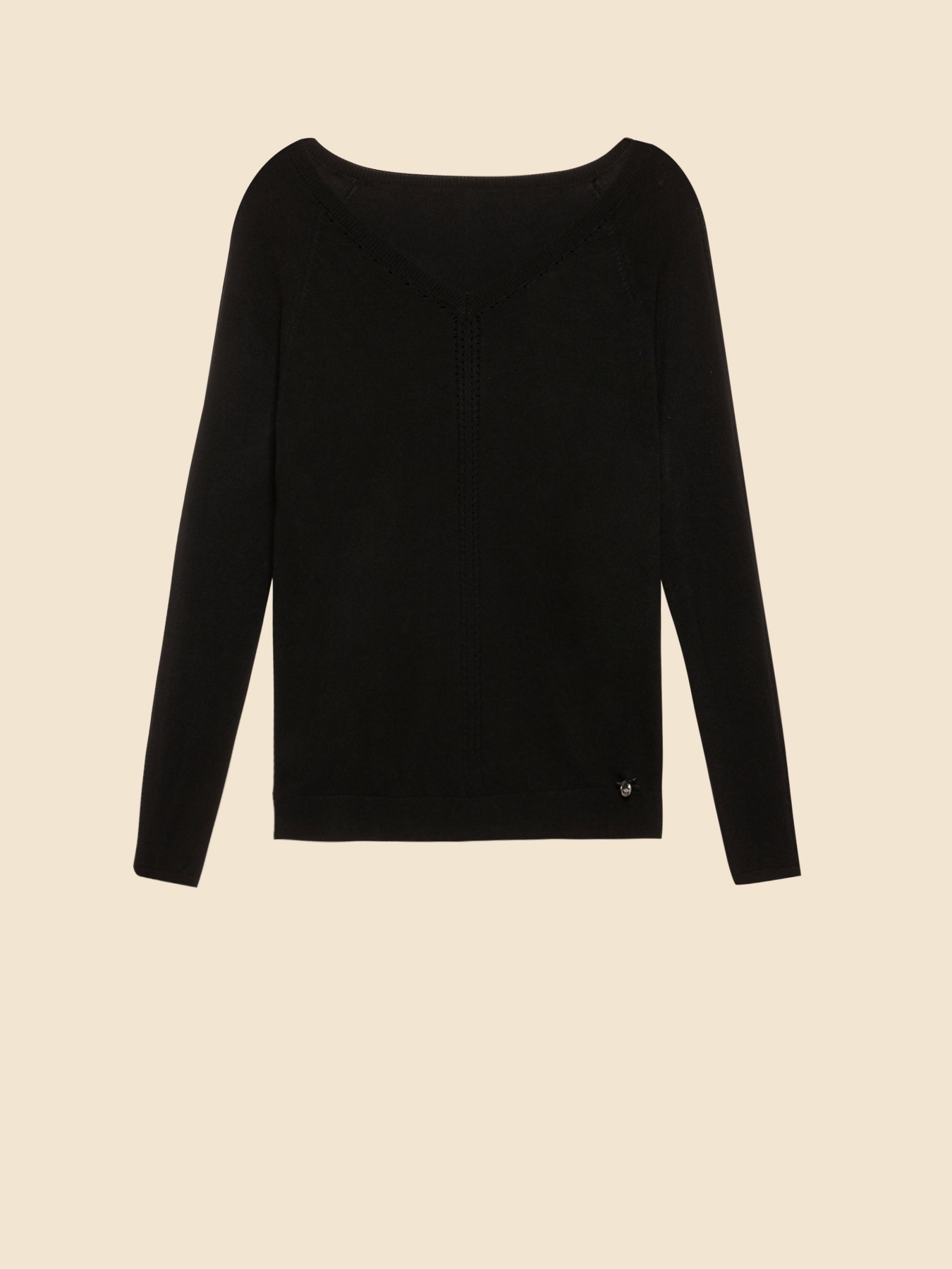 Pullover aus Viskosegemisch mit weitem Ausschnitt image number 3