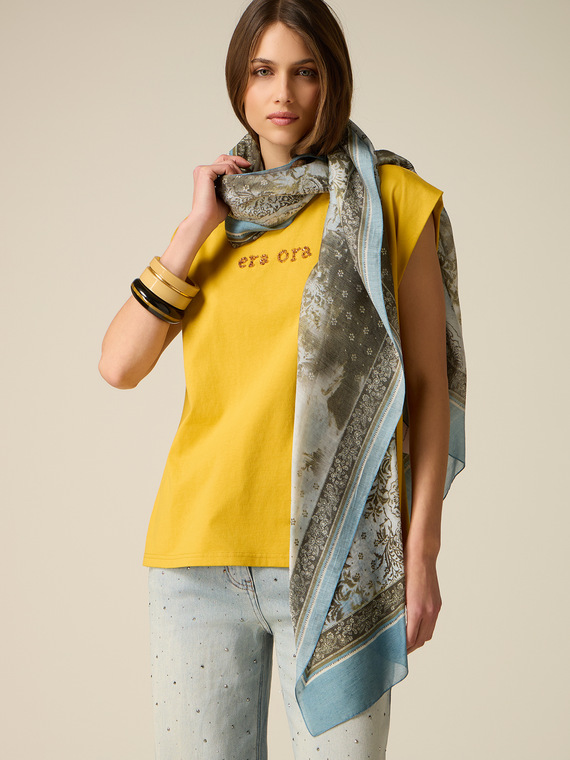 Schal mit Foulard-Muster