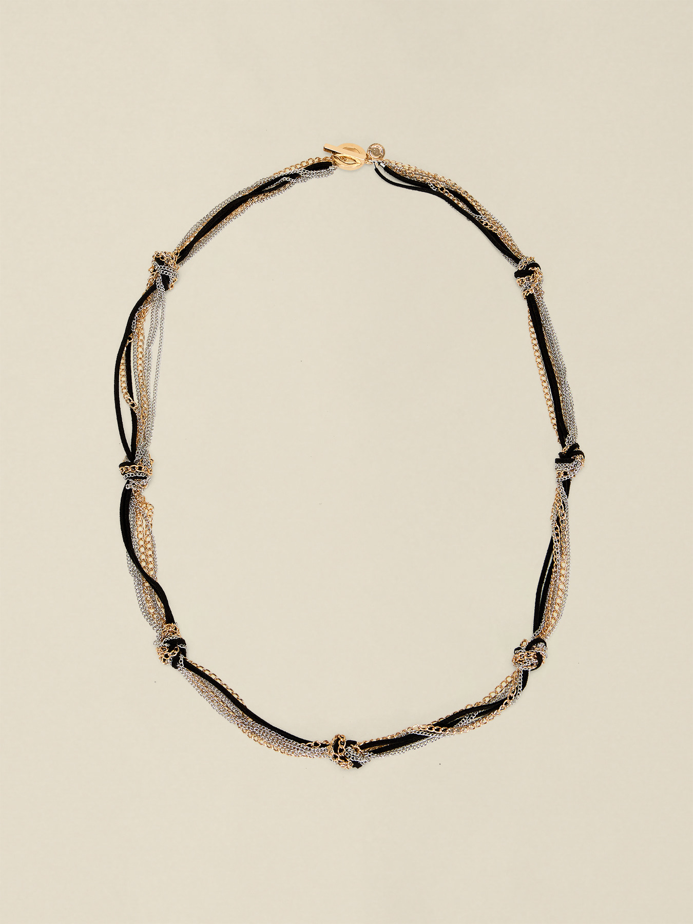 Collier multi-rangs avec n&oelig;uds d&eacute;coratifs image number 0