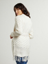Cardigan misto lana con frange image number 1